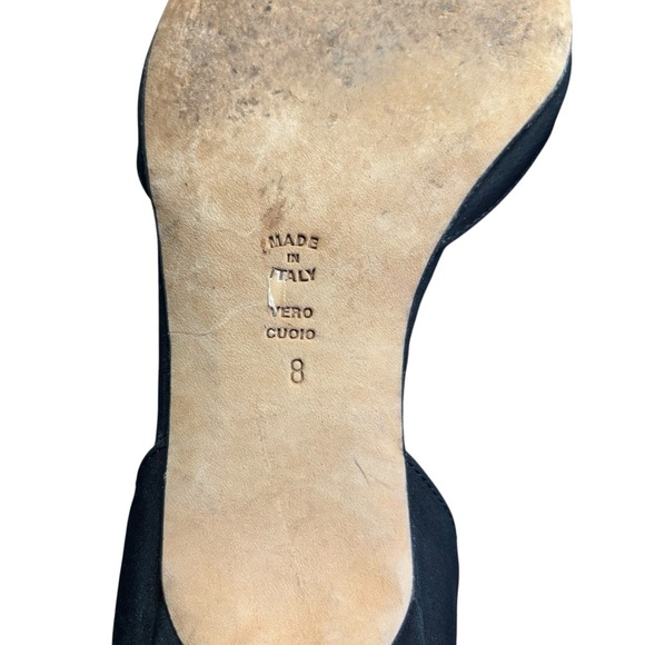 Butter Women’s Black Glitter Bow Spike Heels Size 8 | Item 3255 - Picture 7 of 10